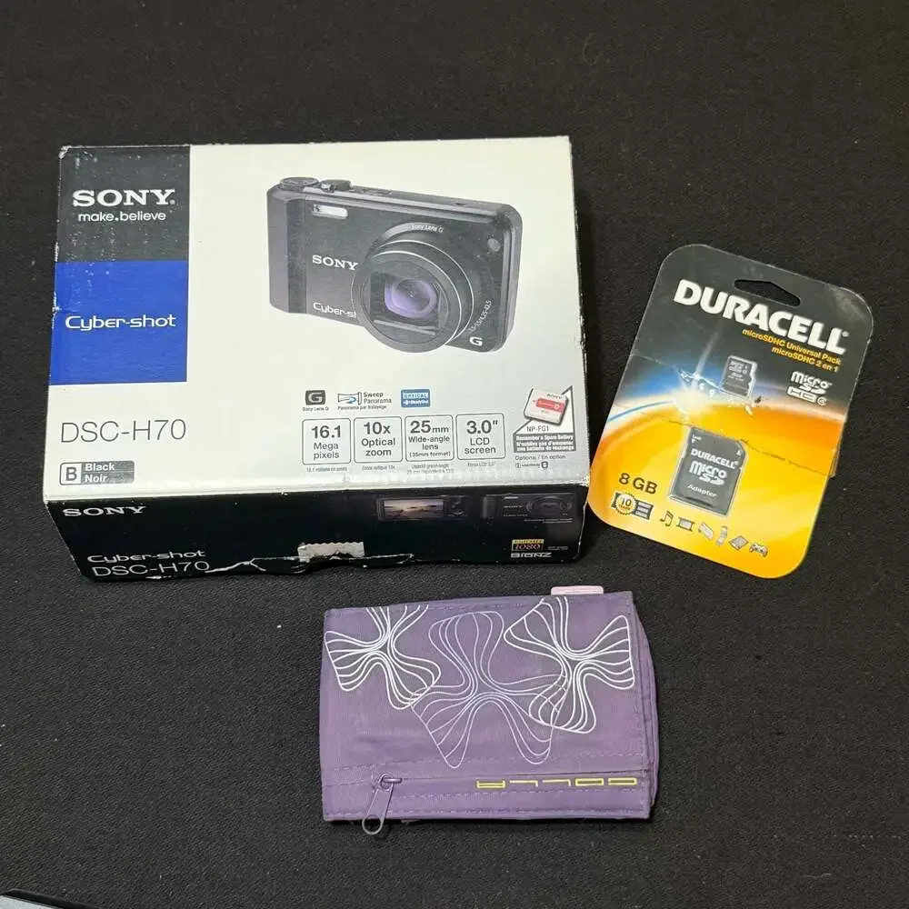 Sony Cyber-Shot DSC-H70 16.1MP Digital Camera Bundle (Black) with Accessories